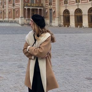 Joie shawl collar wrap coat